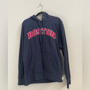 Boston Logo Men's Navy Hoodie